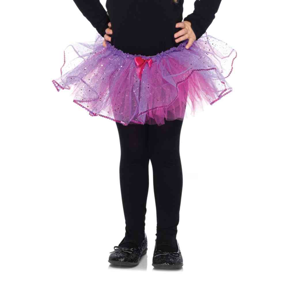 Leg Avenue - Dual Color Glitter Tutu des Enfants - Violet/Rose